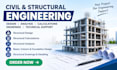 provide civil and structural engineering design and calculations
