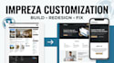 build impreza wordpress website with wpbakery and woocommerce