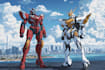 make gundam character illustration