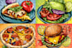 make a food pop art illustration