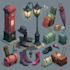 create 2d game environment concept art and illustration