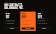 design a cinematic gym and fitness website landing page