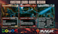 create custom mtg card, tcg card and board game design