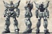 make gundam character illustration