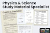 create physics study material, science notes, and question banks