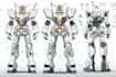 create a gundam robot art and illustration