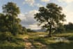 paint landscape in real oil painting