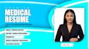 write a professional medical resume and CV