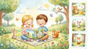 erstelle eine professionelle kinderbuch illustration in aquarell