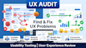 ux audit usability testing for websites and mobile apps with improvement tips