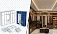do 3d walk in closet design, 3d wardrobe modelling and rendering
