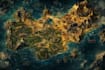 illustration a fantasy map illustration