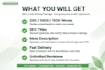 write SEO optimized article