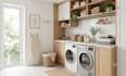 design 3d modern laundry room and utility room render