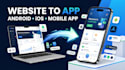 website to app conversion android ios mobile app webview flutter development