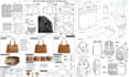 create handbags, backpack, wallets, luggage and duffle bag design with tech pack