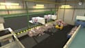 create industrial animation 3d recycling plant and waste processing energy plant
