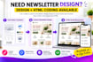 code a responsive HTML email newsletter template
