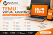 be your temu virtual assistant for daily store management and support