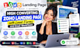 design high converting zoho landing page with lead forms and email workflows