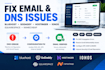fix bluehost godaddy squarespace email hostinger ionos mail namecheap dns issues