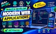 develop modern react next js and vue js web applications