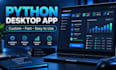 build custom python desktop app excel automation calculator windows software