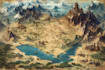 do map illustration fantasy map illustration