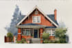 draw a watercolor house painting