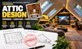 design attic conversion and loft conversion floor plans and renovation drawings