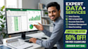 do expert data entry, data cleaning, and excel data analysis