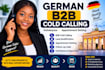 do german b2b cold calling and appointment setting dach sale