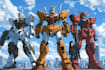 make gundam character illustration and robot art