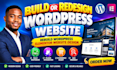 build or redesign wordpress website rebuild wordpress elementor website design