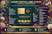 design luxury hair care and bottle labels