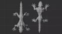 zbrush monster creature,clean uv map,humanoid gameplay,fantasy alien model,rig3d