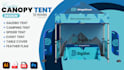 design a professional custom canopy tent and tent banner
