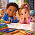 illustrate 3d children book illustration children story book