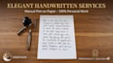 do beautiful manual handwriting and elegant cursive letters