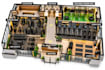 design gym interior, floor plan, equipment layout and 3d rendering