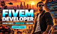 fivem script developer, custom scripting, qbcore, esx, fivem server developer