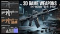 create 3d fps guns firearms sci fi futuristic weapons 3d military weapon assets