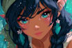 create professional anime character digital art