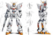 create a detailed gundam character illustration