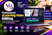 edit professional elearning videos, software tutorials, and screen recordings