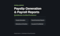 process payroll and manage employee records