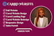 design a carrd website, landing page or one page website