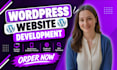 construct design wordpress website full stack developer