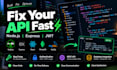 fix your node js api bugs or jwt authentication issues fast