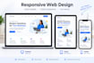 develop a modern responsive react js frontend website